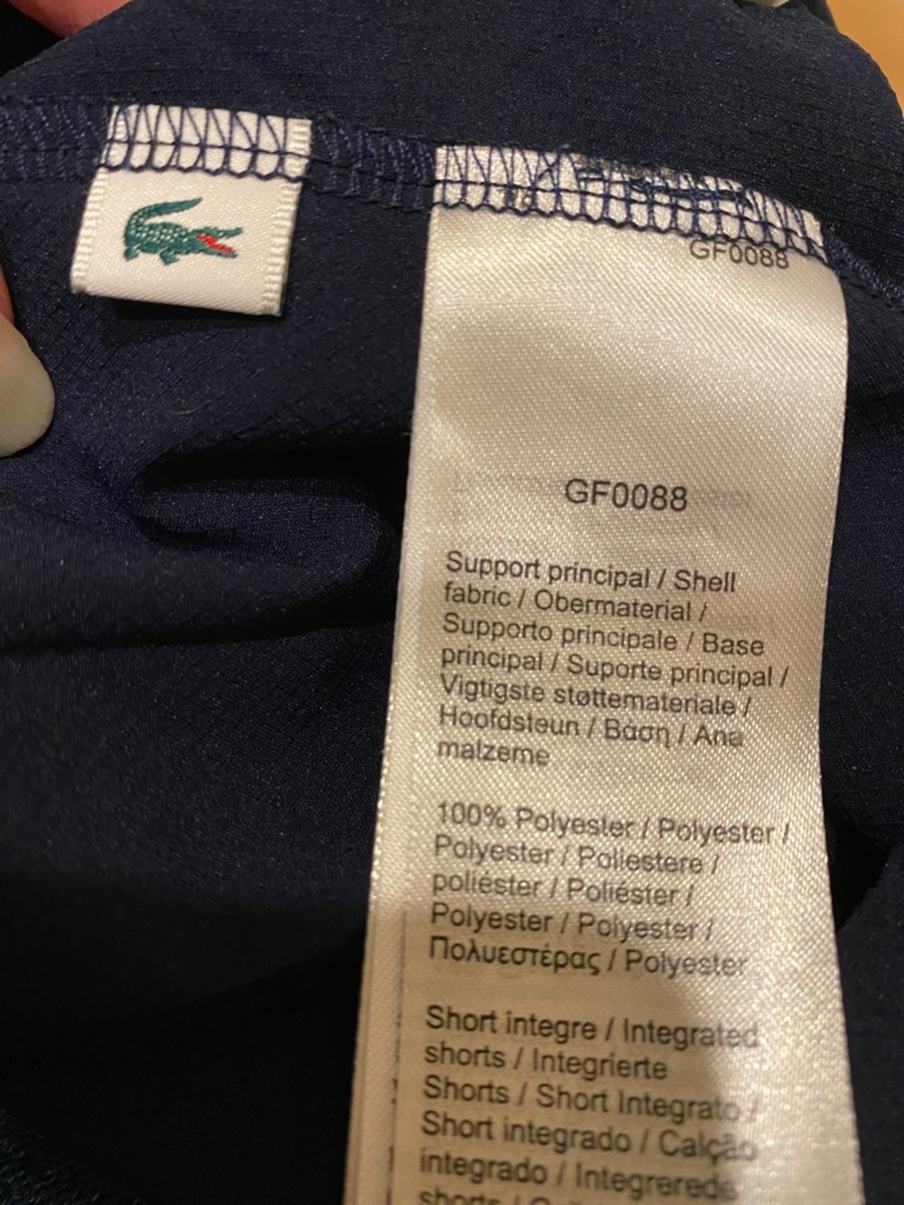 Lacoste Navy Pleated Skort - Picture 6 of 8